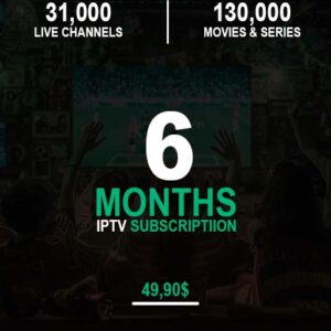 6 MONTHS PREMIUM IPTV